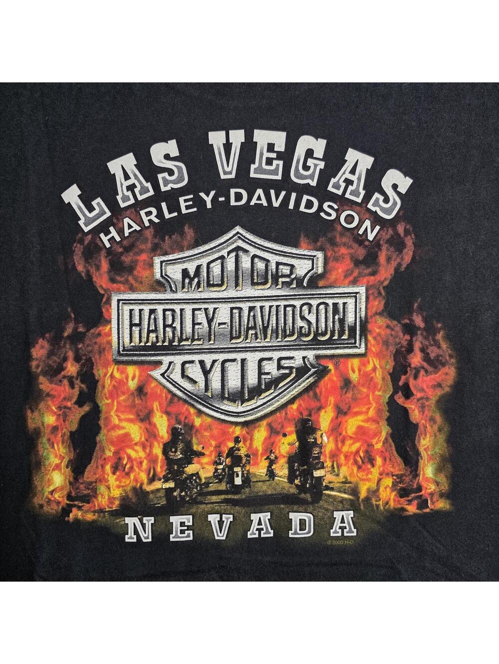 Harley Davidson Las Vegas Nevada Hanes Beefy Tee Sz XL " Still Hot " - Picture 9 of 10
